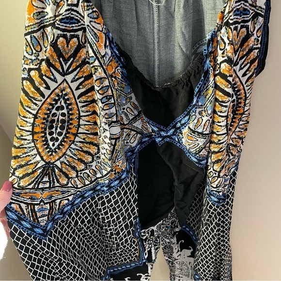 Flying Tomato Boho Print Cute Casual Jumpsuits- Sleeveless Romper Pants Jumpsuit - Picture 10 of 12